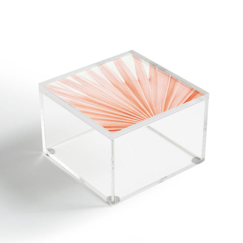 Eye Poetry Photography Blush Pink Fan Palm Acrylic Box