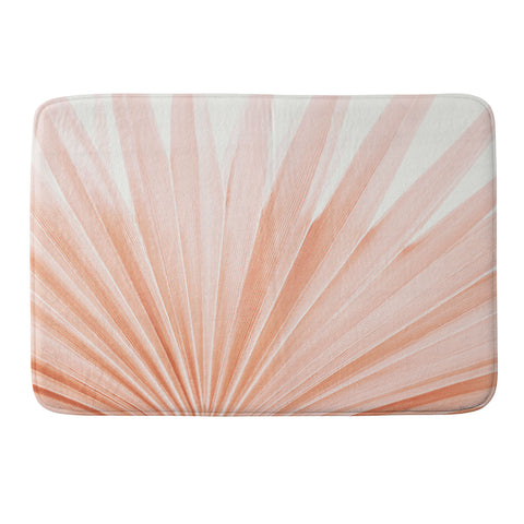 Eye Poetry Photography Blush Pink Fan Palm Memory Foam Bath Mat