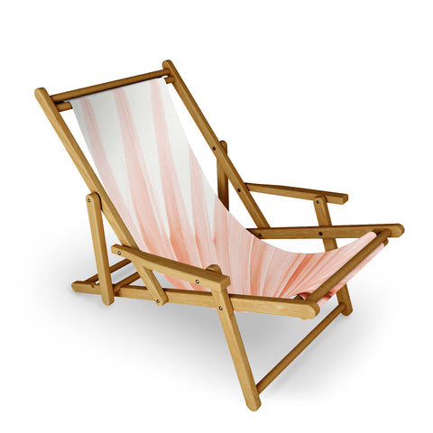 Eye Poetry Photography Blush Pink Fan Palm Sling Chair