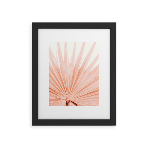 Eye Poetry Photography Blush Pink Fan Palm Framed Art Print