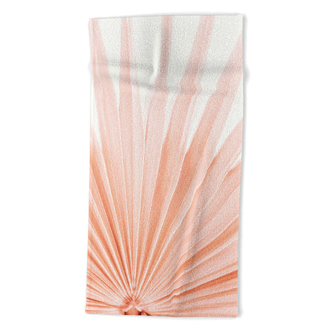Eye Poetry Photography Blush Pink Fan Palm Beach Towel