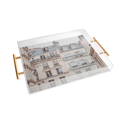 Eye Poetry Photography Bonjour Montmartre Paris Architecture Acrylic Tray