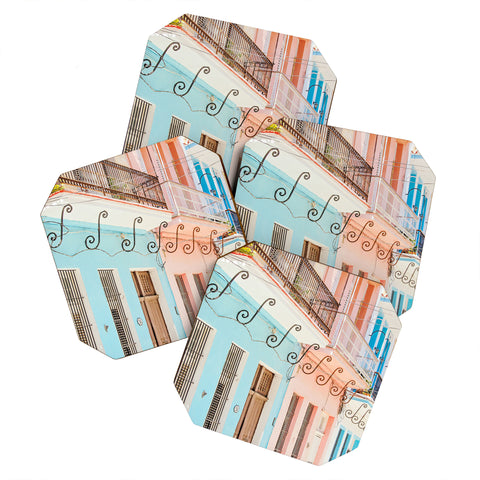 Eye Poetry Photography Caribbean Color Havana Cuba Coaster Set