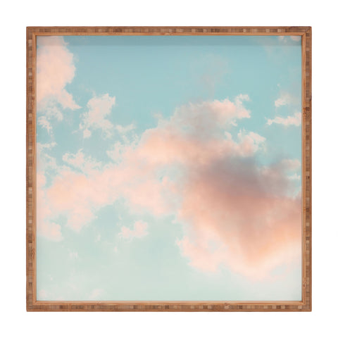 Eye Poetry Photography Cotton Candy Clouds Nature Ph Square Tray
