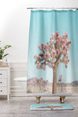Eye Poetry Photography Desert Dream Joshua Tree Land Shower Curtain And Mat