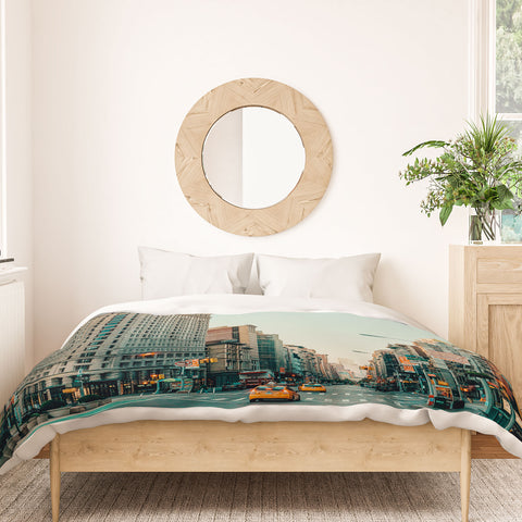 Eye Poetry Photography Flatiron at Sunrise NYC Duvet Cover