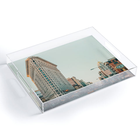 Eye Poetry Photography Flatiron at Sunrise NYC Acrylic Tray