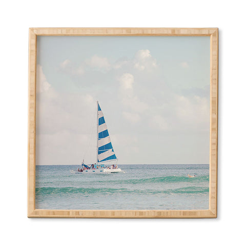 Eye Poetry Photography Happy Sailing Ocean Framed Wall Art