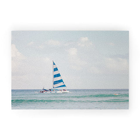 Eye Poetry Photography Happy Sailing Ocean Welcome Mat