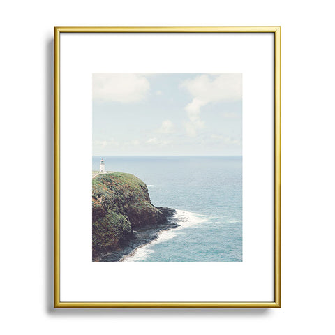 Eye Poetry Photography Kilauea Lighthouse Hawaii Ocean Metal Framed Art Print