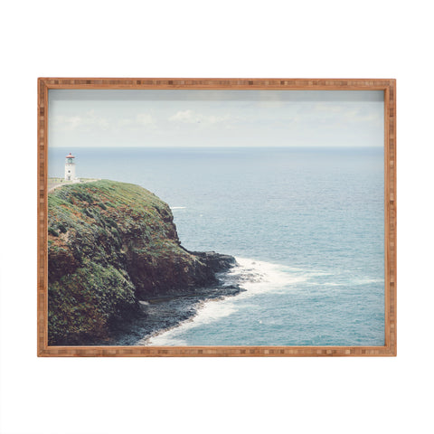 Eye Poetry Photography Kilauea Lighthouse Hawaii Ocean Rectangular Tray