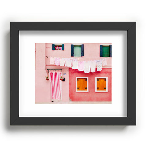 Eye Poetry Photography Laundry Day in Burano Italy Recessed Framing Rectangle