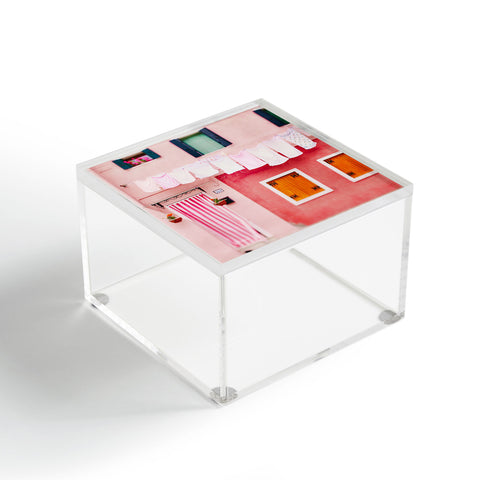 Eye Poetry Photography Laundry Day in Burano Italy Acrylic Box