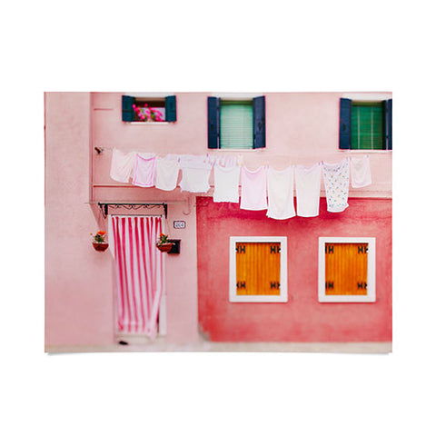 Eye Poetry Photography Laundry Day in Burano Italy Poster