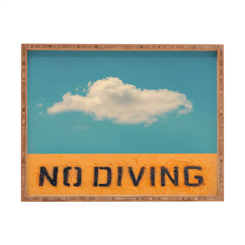 Eye Poetry Photography No Diving Rectangular Tray