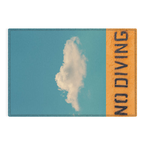 Eye Poetry Photography No Diving Outdoor Rug