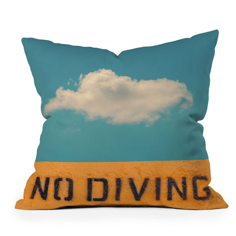 Eye Poetry Photography No Diving Throw Pillow