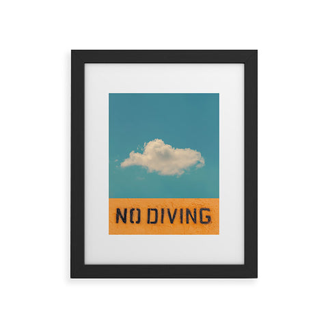 Eye Poetry Photography No Diving Framed Art Print