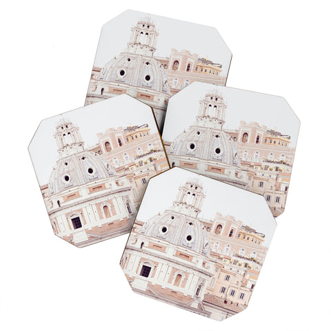 Eye Poetry Photography Pale Rome Coaster Set