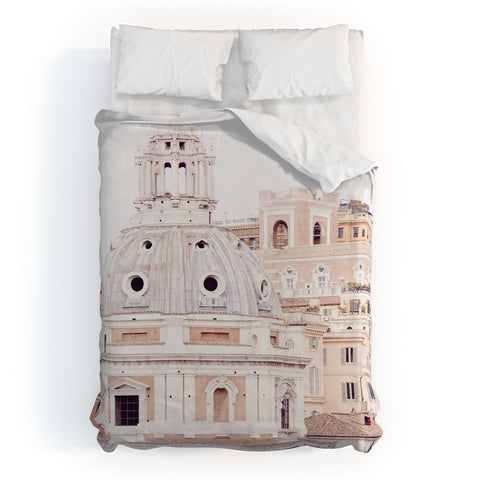 Eye Poetry Photography Pale Rome Duvet Cover
