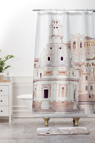 Eye Poetry Photography Pale Rome Shower Curtain And Mat