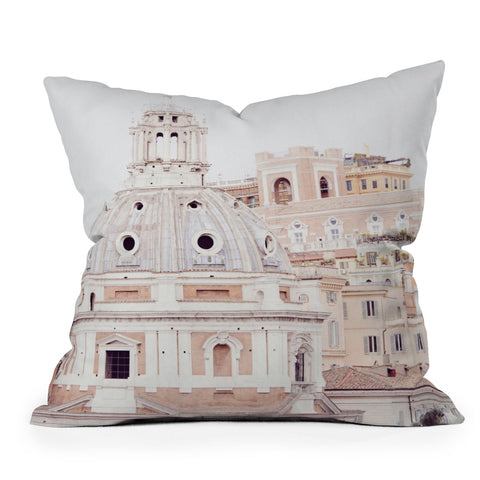 Eye Poetry Photography Pale Rome Throw Pillow