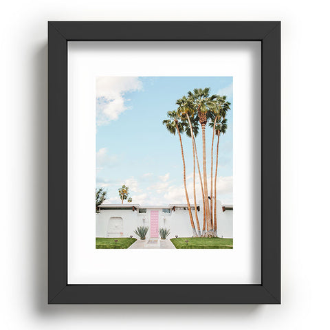 Eye Poetry Photography Pink Door in Palm Springs Recessed Framing Rectangle