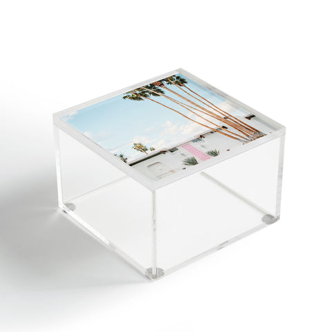 Eye Poetry Photography Pink Door in Palm Springs Acrylic Box