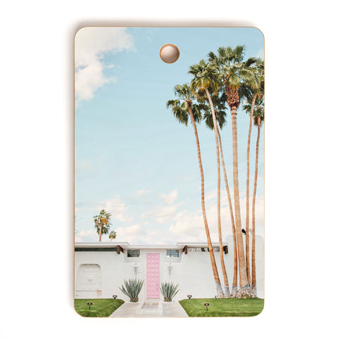 Eye Poetry Photography Pink Door in Palm Springs Cutting Board Rectangle