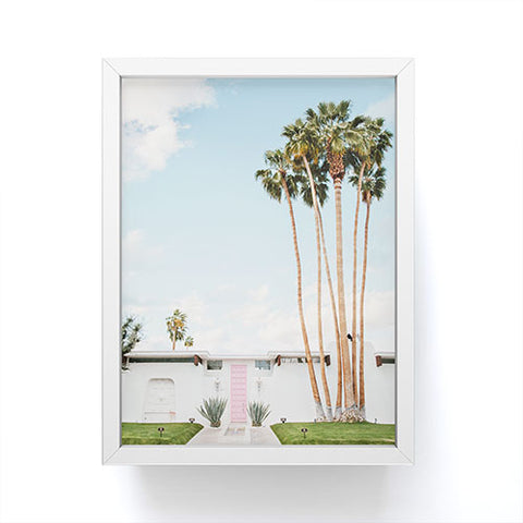 Eye Poetry Photography Pink Door in Palm Springs Framed Mini Art Print