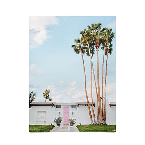 Eye Poetry Photography Pink Door in Palm Springs Poster
