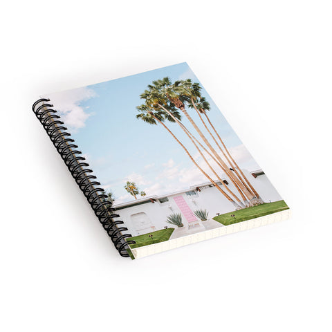 Eye Poetry Photography Pink Door in Palm Springs Spiral Notebook