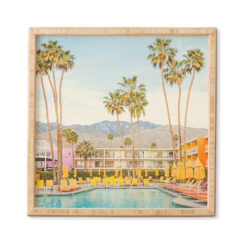 Eye Poetry Photography Poolside in Palm Springs Framed Wall Art