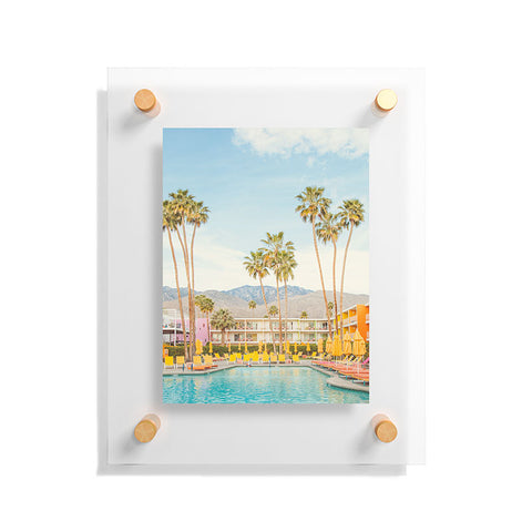 Eye Poetry Photography Poolside in Palm Springs Floating Acrylic Print