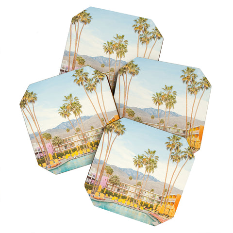 Eye Poetry Photography Poolside in Palm Springs Coaster Set