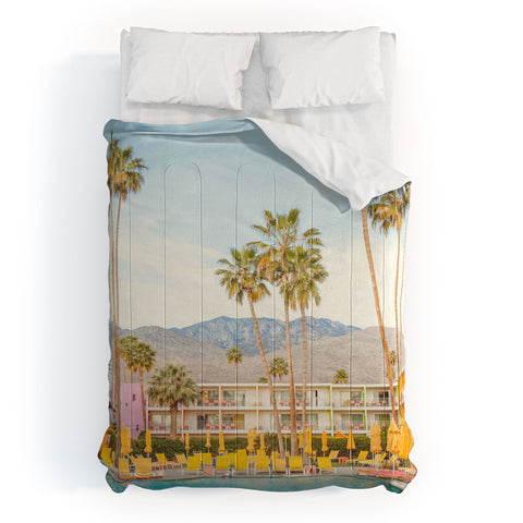 Eye Poetry Photography Poolside in Palm Springs Comforter