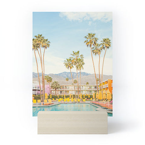 Eye Poetry Photography Poolside in Palm Springs Mini Art Print
