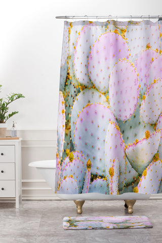 Eye Poetry Photography Prickly Pear Photography Shower Curtain And Mat