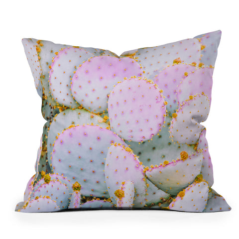 Eye Poetry Photography Prickly Pear Photography Throw Pillow