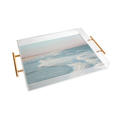 Eye Poetry Photography Santa Monica California Beach Acrylic Tray