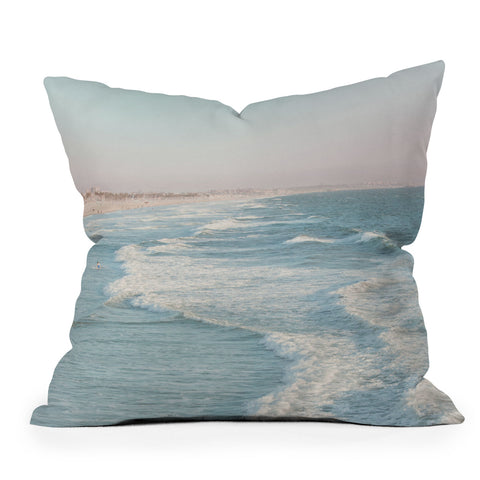 Eye Poetry Photography Santa Monica California Beach Outdoor Throw Pillow
