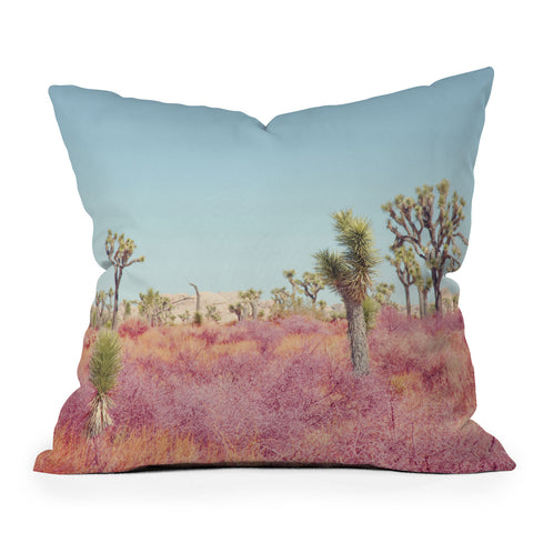 Eye Poetry Photography Surreal Desert Joshua Tree Outdoor Throw Pillow