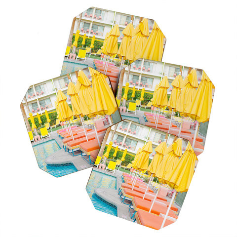 Eye Poetry Photography Swimming in Palm Springs Coaster Set