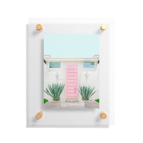 Eye Poetry Photography The Pink Door Palm Springs Floating Acrylic Print