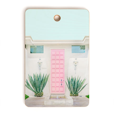 Eye Poetry Photography The Pink Door Palm Springs Cutting Board Rectangle