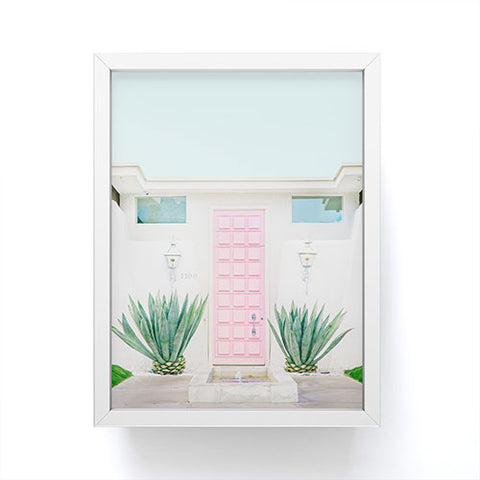 Eye Poetry Photography The Pink Door Palm Springs Framed Mini Art Print