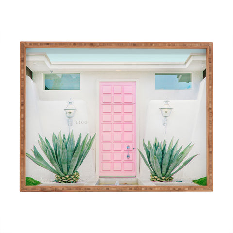 Eye Poetry Photography The Pink Door Palm Springs Rectangular Tray