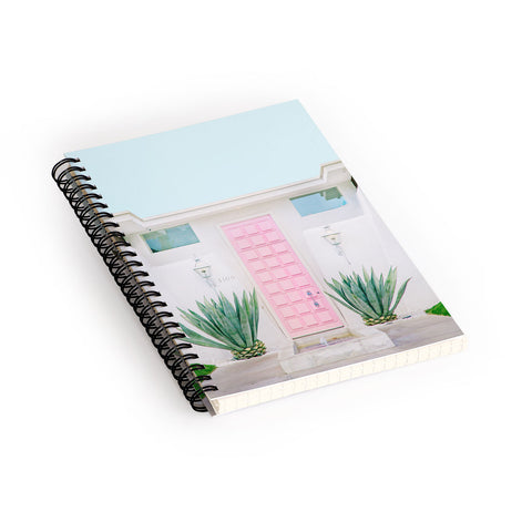 Eye Poetry Photography The Pink Door Palm Springs Spiral Notebook