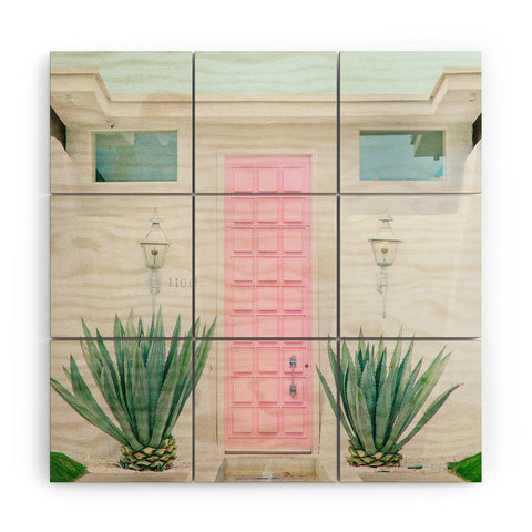 Eye Poetry Photography The Pink Door Palm Springs Wood Wall Mural