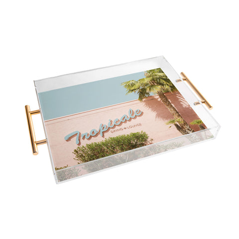 Eye Poetry Photography Tropicale Lounge Retro Palm Springs Acrylic Tray